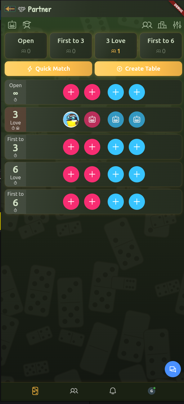 Domino game screenshot